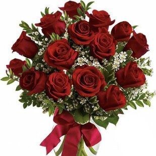 15 red roses with greenery | Flower Delivery Murmansk